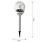 SOLARNA LAMPA LOPTA RGB 8CM CRACK EKO0614,4