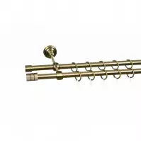 Karniša zlato antyk FI16 dvos 160cm Lento s kvač.