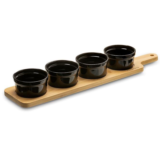 Set zdjelica za dipove 4/1  39.7x9x1cm crna