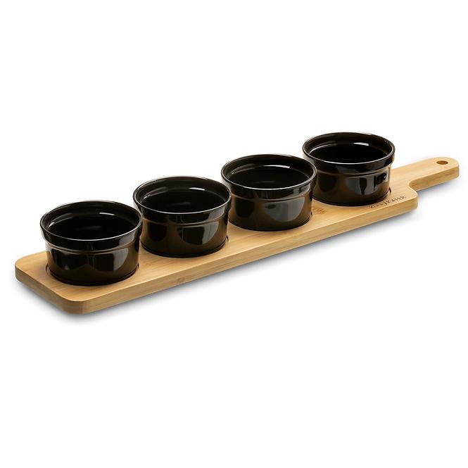 Set zdjelica za dipove 4/1  39.7x9x1cm crna