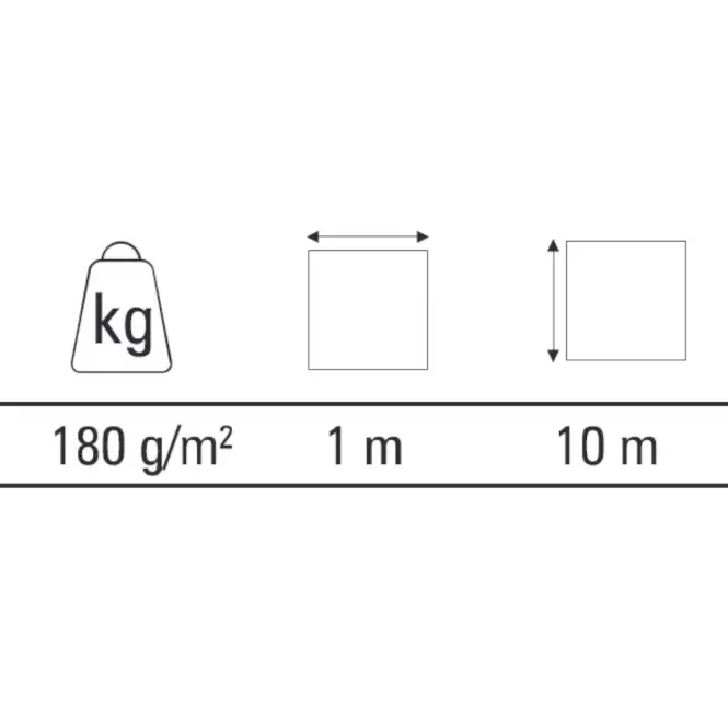 Upijajuća tkanina za slikanje 1 x 10 m 180 g