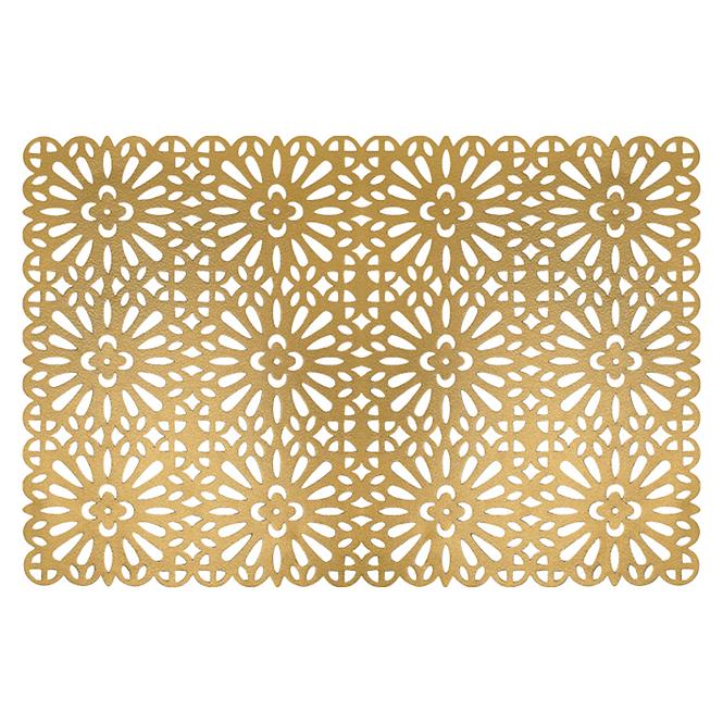 Podmetač za stol 30x45 cm Pvc/Ps pravokutni zlatni