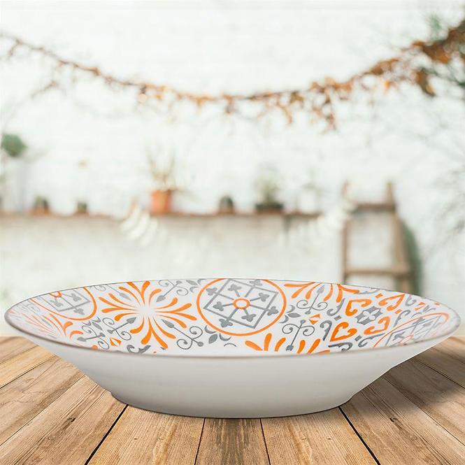 Porculanski duboki tanjur Maiolica Orange 22,5 cm