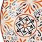 Porculanski plitki tanjur Maiolica Orange 26,5 cm,4