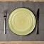 Tanjur lines Oil Green plitki 27cm,3