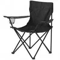 Stolica za kampiranje Haldi crna