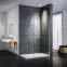 Tuš stijena Walk-In Soft 110x195 crna profil,4