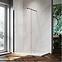 Tuš stijena Walk-In Fiord 90x195 black,3