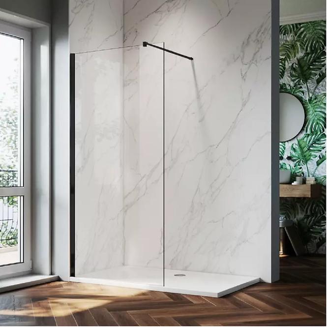 TUŠ STIJENA WALK-IN FIORD 80X195 BLACK