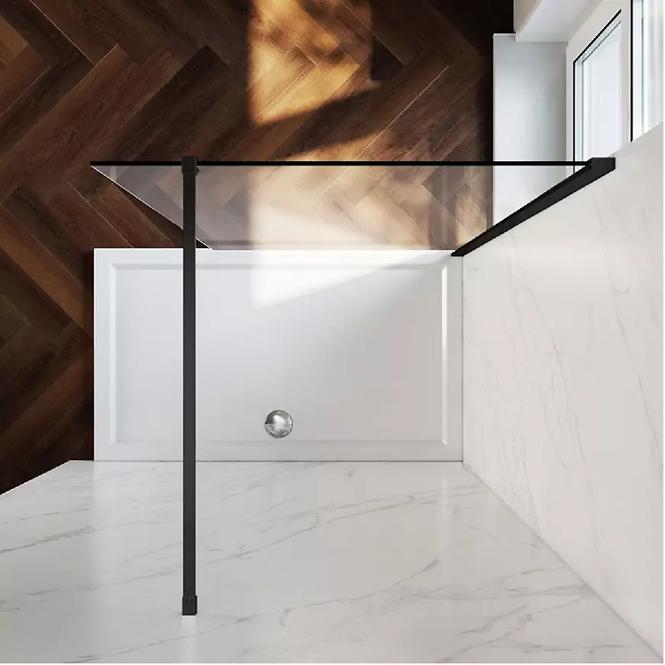 TUŠ STIJENA WALK-IN FIORD 80X195 BLACK