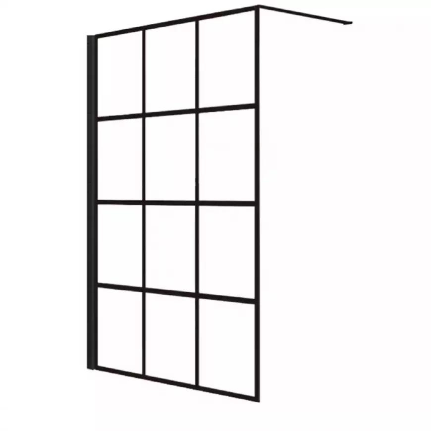 Tuš stijena Walk-In Metro 110x195 black