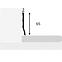 Podna lajsna pvc bijela 65x2000mm,2