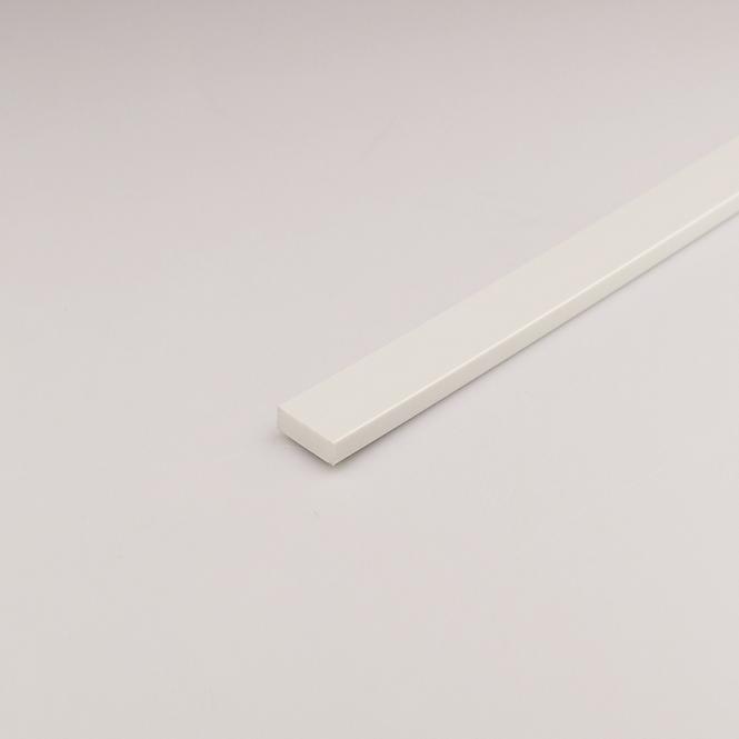 Profil ravni pvc bijela 13x3x1000