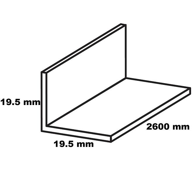 Kutnik samolepící pvc hrast salinas 19.5x19.5x260,2