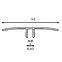 Podni profil samolepijstvo hrast siva 42x1.8x900,2