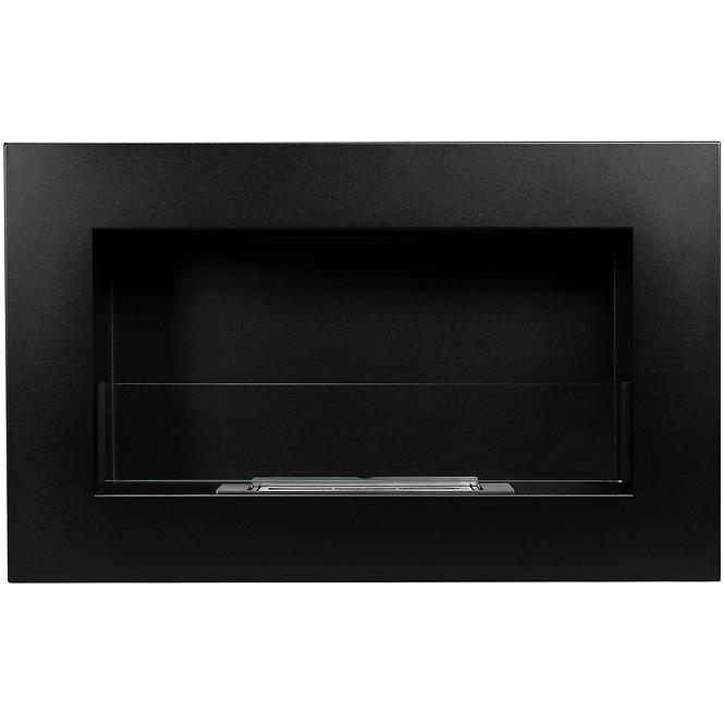 Biokamin 650x400 Box crni mat sa staklom
