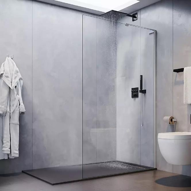 Tuš stijena walk-in Pik 120x195 black 