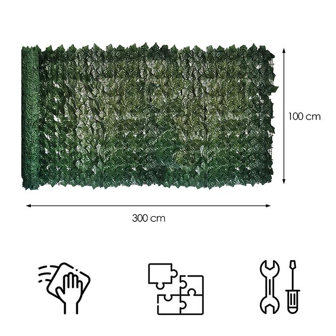 Zaštita od pogleda za balkon listovi 100cmx300cm