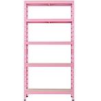Metalni skladišni regal RNDU30-5 ružičasti 180x90x30cm - 5 polica/175kg