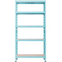 Metalni skladišni regal RNDU30-5 plavi 180x90x30cm -5 polica/175kg