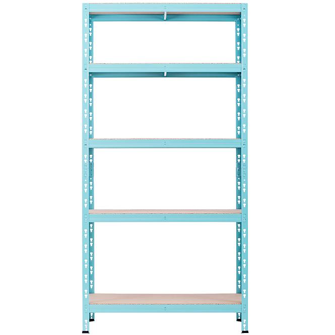 Metalni skladišni regal RNDU30-5 plavi 180x90x30cm -5 polica/175kg