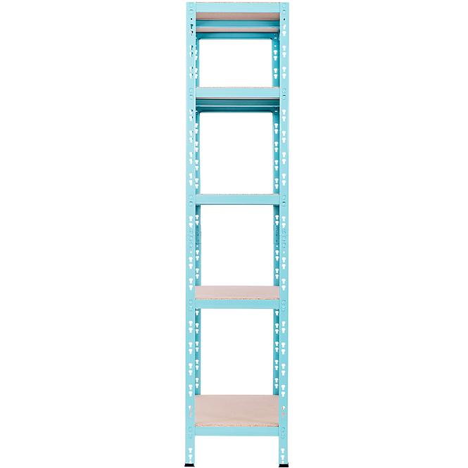 Metalni skladišni regal RNDU30-5 plavi 180x90x30cm -5 polica/175kg