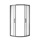 Polukruzna tuš kabina AURA 90X90X190 BLACK