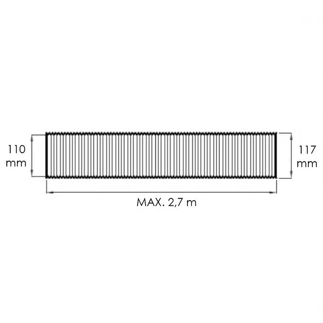 Fleksibilna aluminijska cijev flex /110