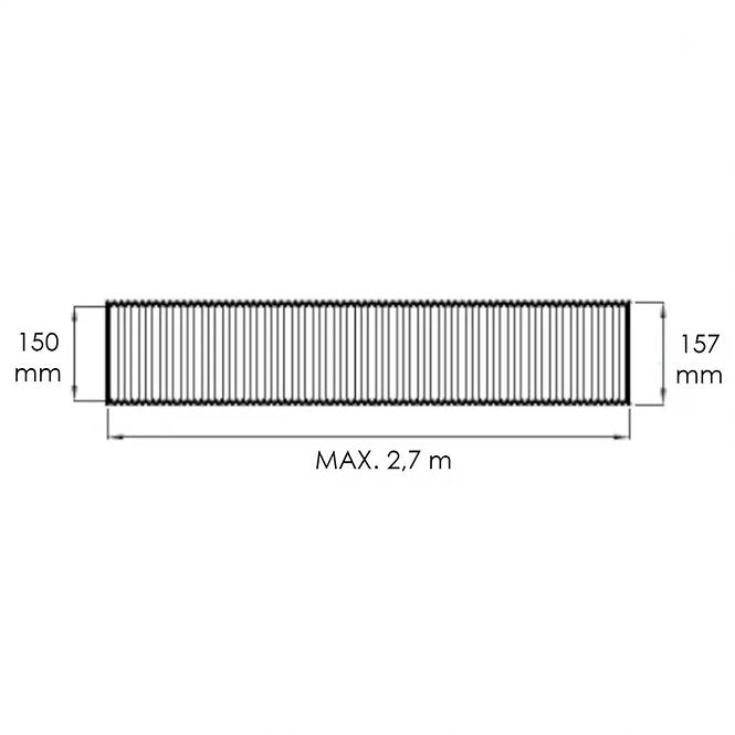 Fleksibilna aluminijska cijev flex /150