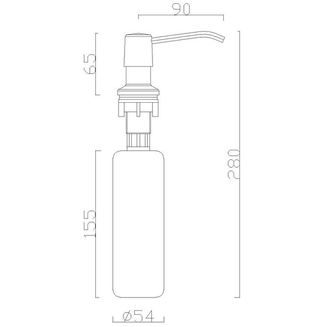 Dozator za tekući sapun crna IM-F105-Q5