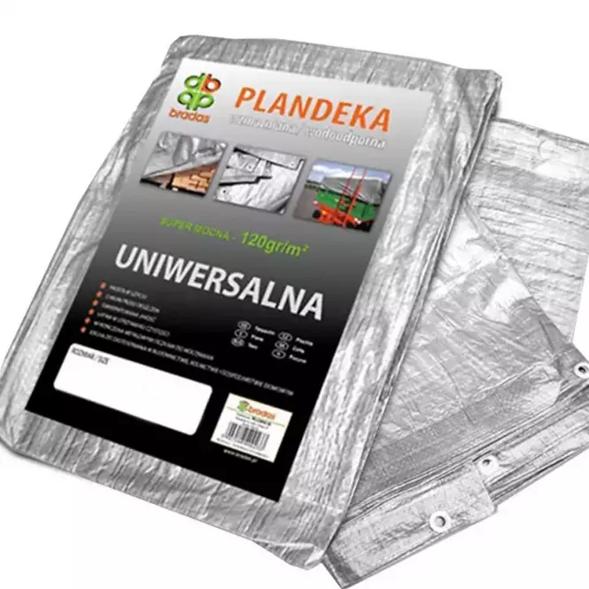 Cerada ojačana srebrna 2x3 m 120g