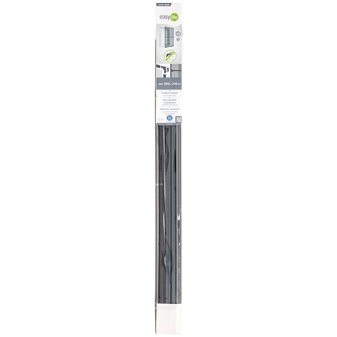 Mreža protiv komaraca za vrata, aluminij 100x215 antracit