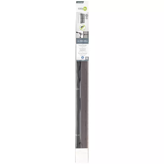 Mreža protiv komaraca za vrata, aluminij 100x215 smeđa