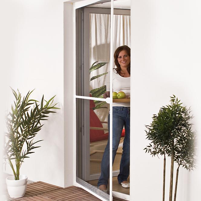 Mreža protiv komaraca za prozore, aluminij 120x140 cm antracit