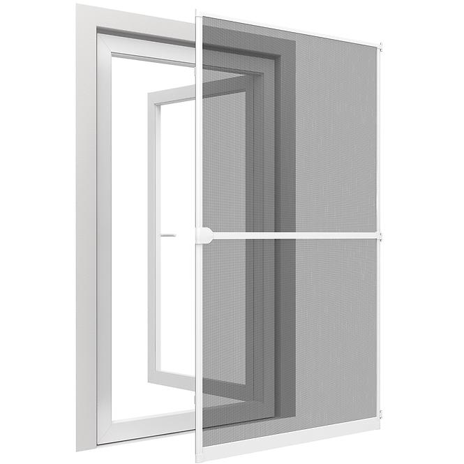 Mreža protiv komaraca za prozore, aluminij 120x140 cm antracit