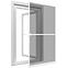 Mreža protiv komaraca za prozore, aluminij 120x140 cm antracit,3