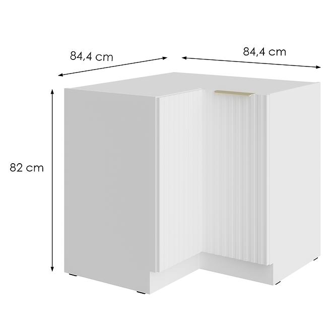 Kuhinjski ormarić Tuluza 90x90 DN 2F BB bijeli mat, lamele