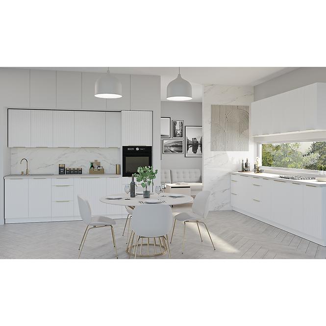 Kuhinjski ormarić Tuluza 90x90 DN 2F BB bijeli mat, lamele