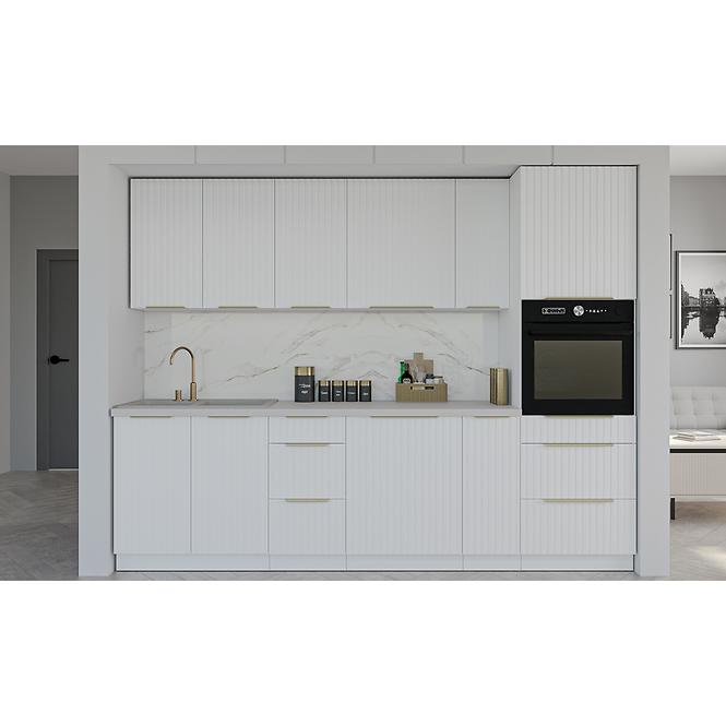 Kuhinjski ormarić Tuluza 60x60 GN-72 1F (45°) bijeli mat, lamele