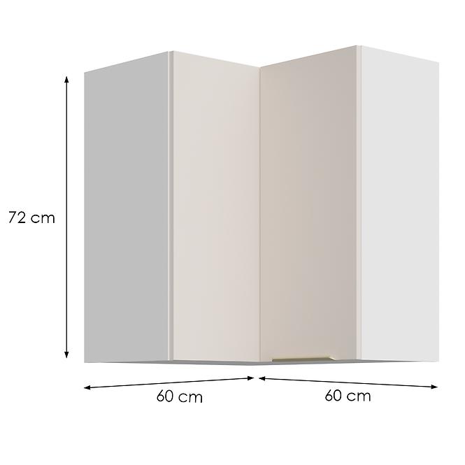 Kuhinjski ormarić Nicea 60x60 GN-72 2F (90°) pješčano bež
