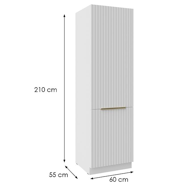 Kuhinjski ormarić Tuluza 60DK-210 2F bijeli mat, lamele