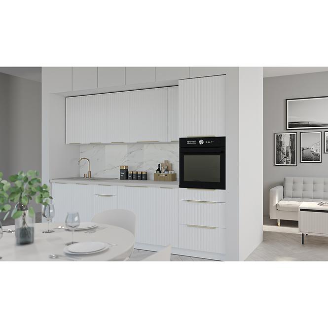 Kuhinjski ormarić Tuluza 60DK-210 2F bijeli mat, lamele