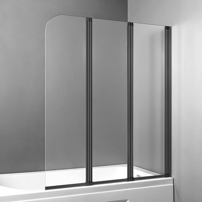 Paravan za kadu Natali Black 3 HX121