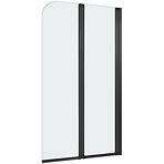 Paravan za kadu Natali Black 2 Hx121