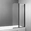 Paravan za kadu Natali Black 2 Hx121,3