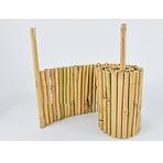 Ograda za cvjetnjak od bambusa 30 cm x 1 m 2x noga 15 cm 16/20 mm