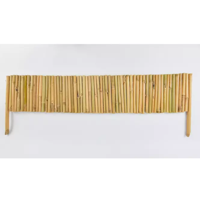 Ograda za cvjetnjak od bambusa 30 cm x 1 m 2x noga 15 cm 16/20 mm