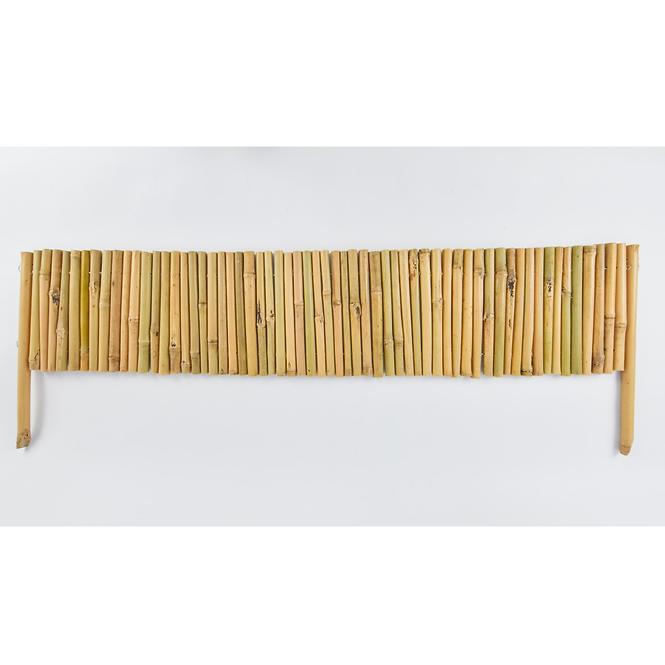 Ograda za cvjetnjak od bambusa 30 cm x 1 m 2x noga 15 cm 16/20 mm