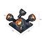 SVJETILJKA PUZZLE 4 AS-PUE144B BLACK LS4,2