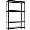 Metalni skladišni regal NERO II 180x120x45 4 police/300kg crni,2